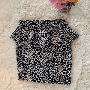 Animal Print mini skirt